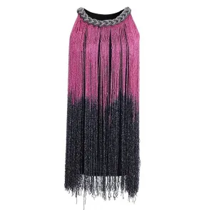 1920s Gatsby Long Swinging Fringe Tassel Flapper Dress|JaosWish