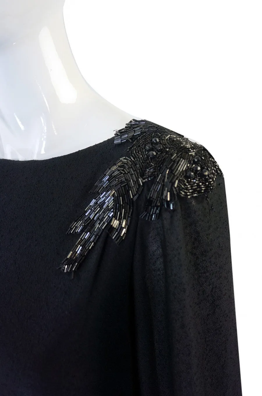 1970s Sant' Angelo Low Back Bead Gown