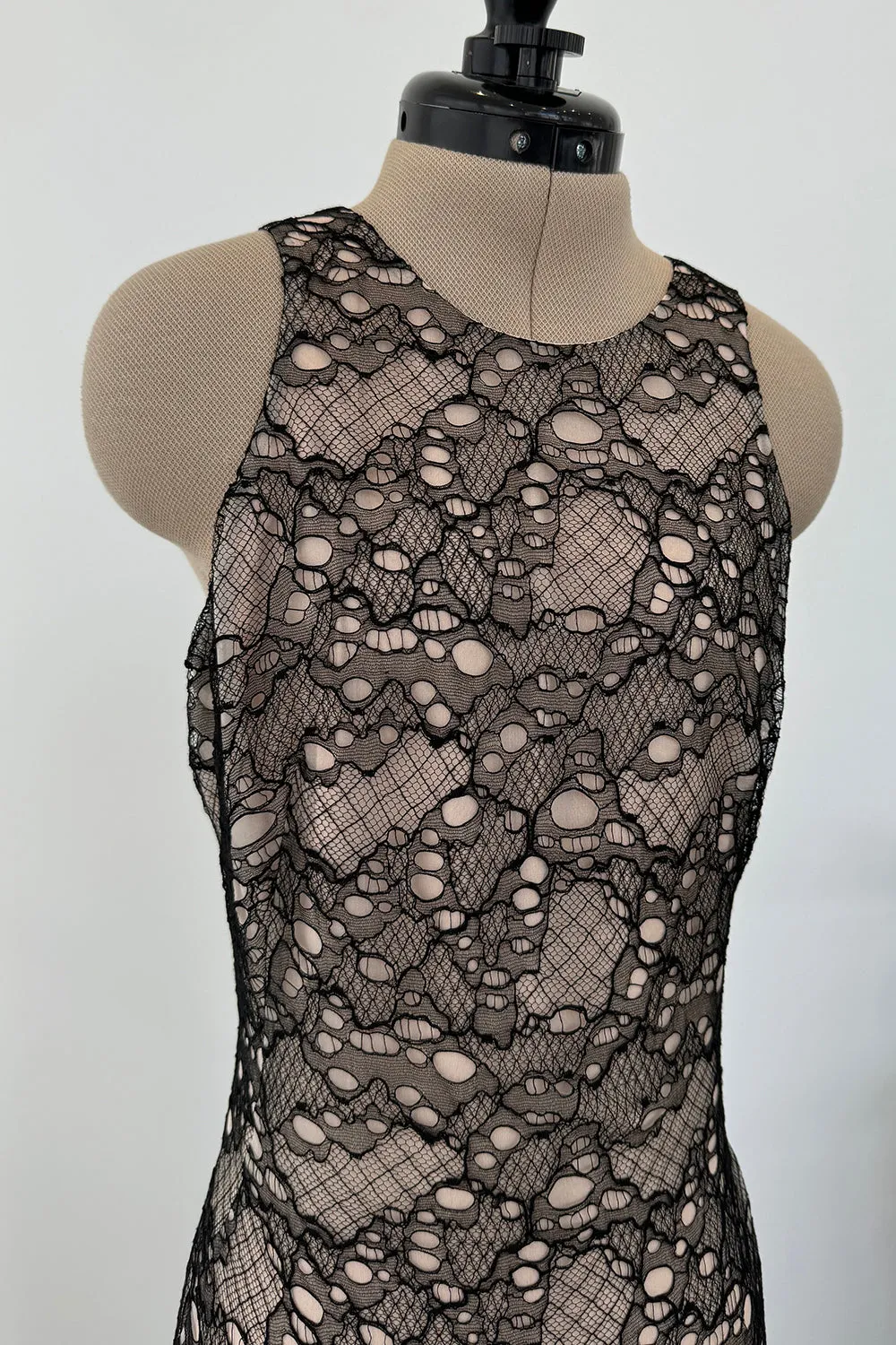 Alexander McQueen 2012 Black Lace Gown