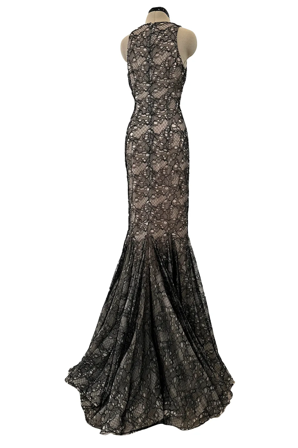 Alexander McQueen 2012 Black Lace Gown