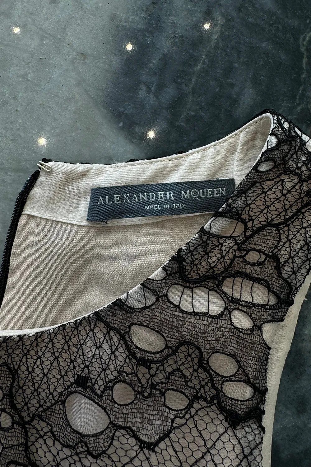 Alexander McQueen 2012 Black Lace Gown