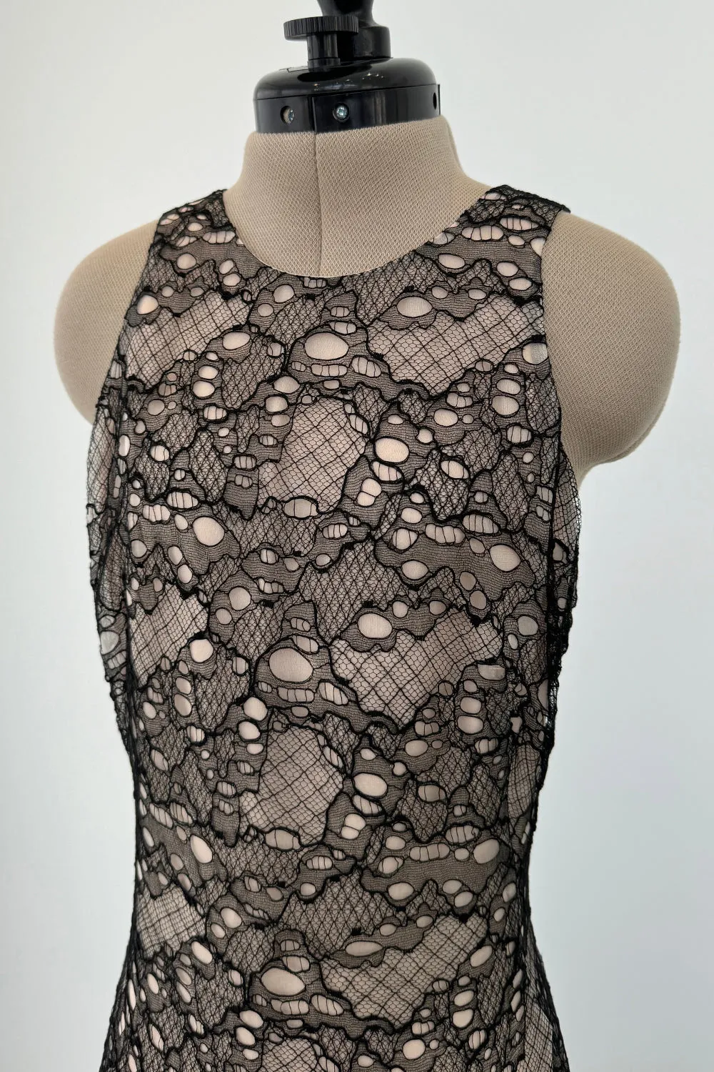 Alexander McQueen 2012 Black Lace Gown