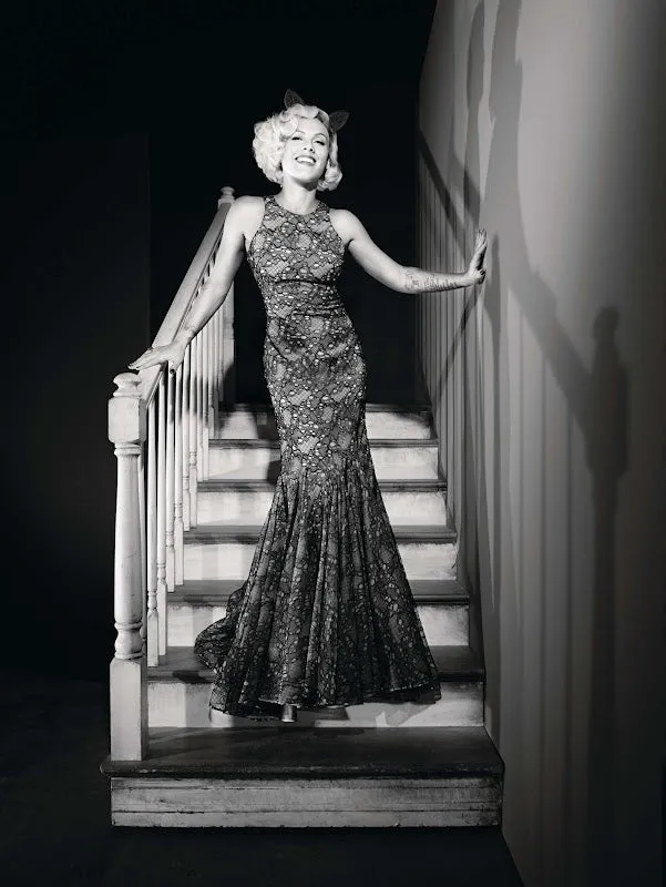 Alexander McQueen 2012 Black Lace Gown