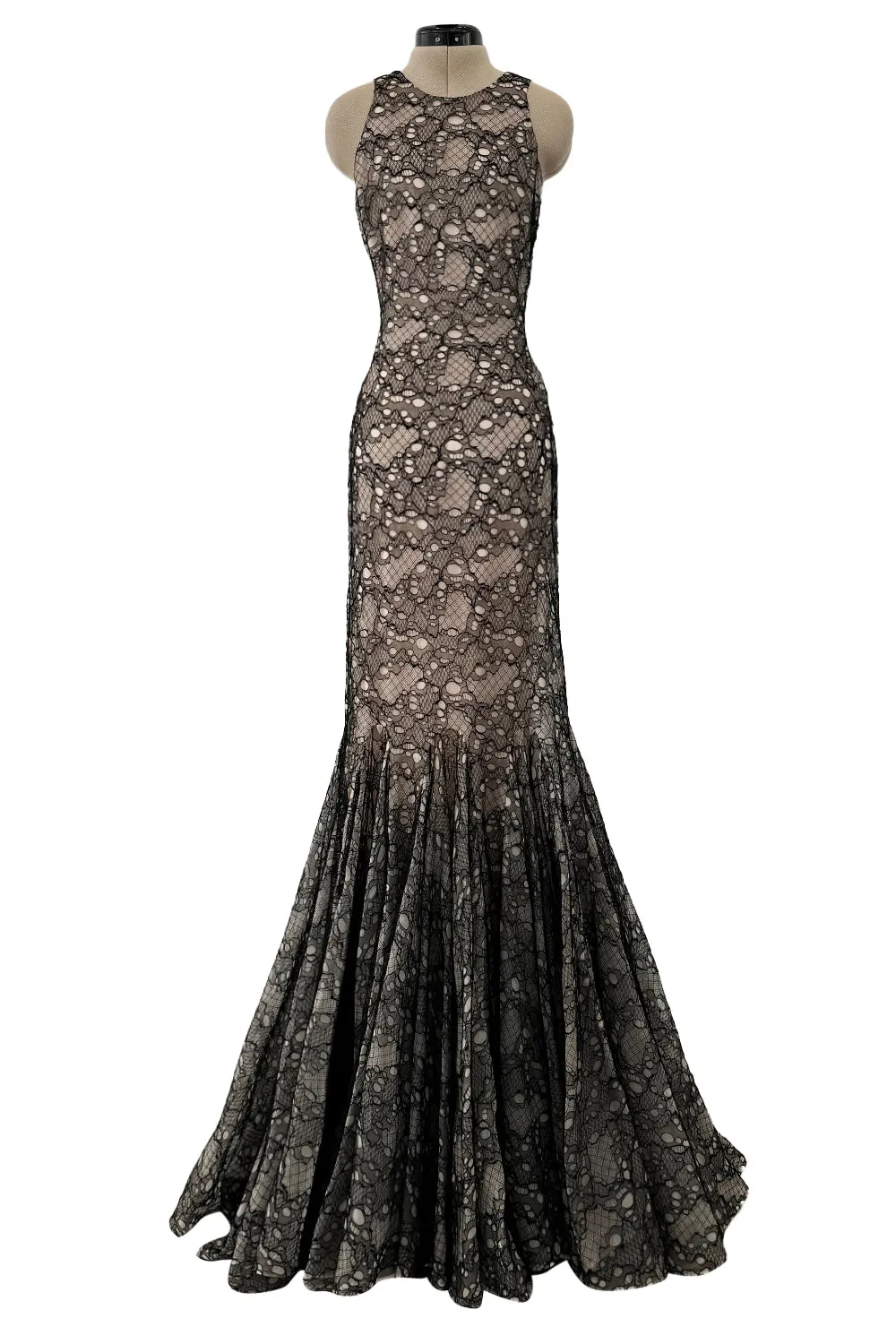 Alexander McQueen 2012 Black Lace Gown
