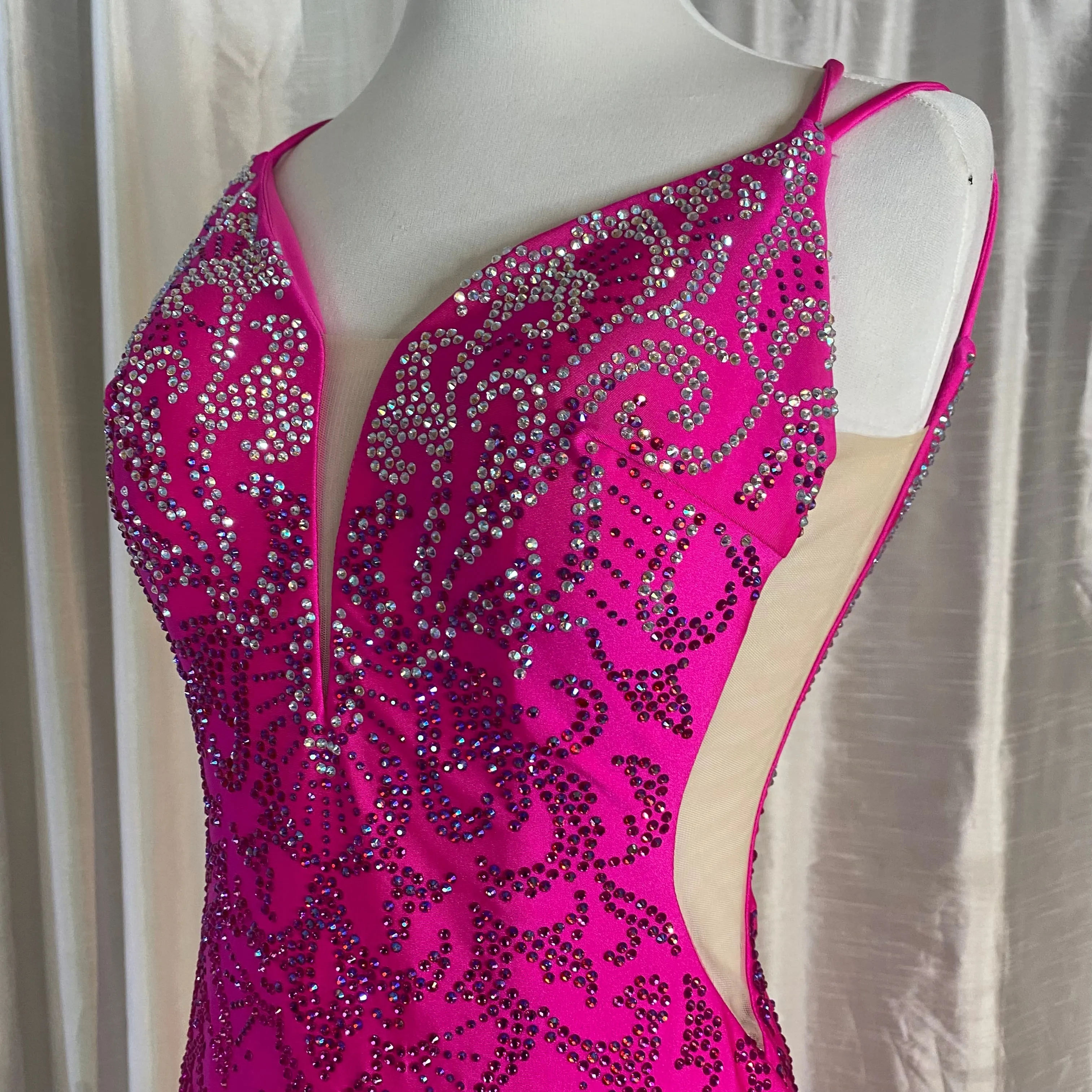 AMARRA Style 20019 Long Gown Bright Pink Size 0