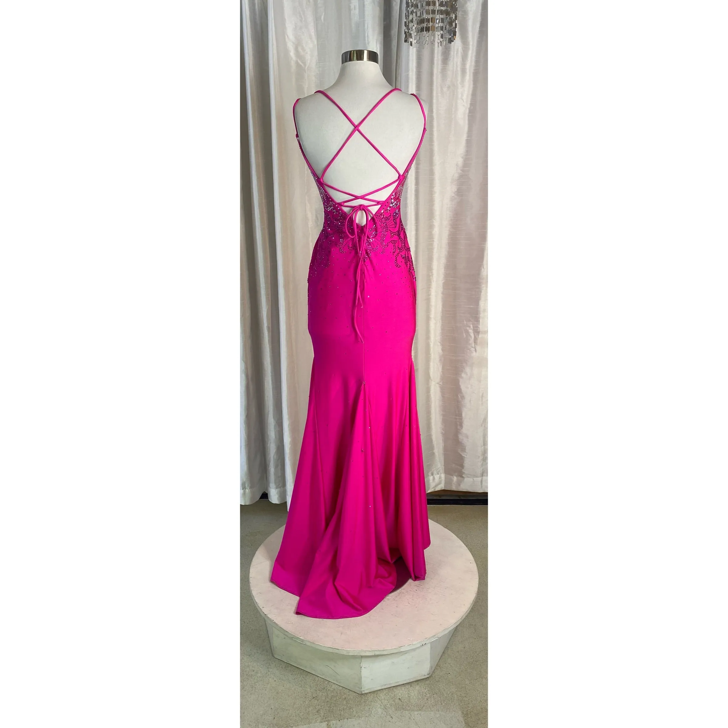 AMARRA Style 20019 Long Gown Bright Pink Size 0