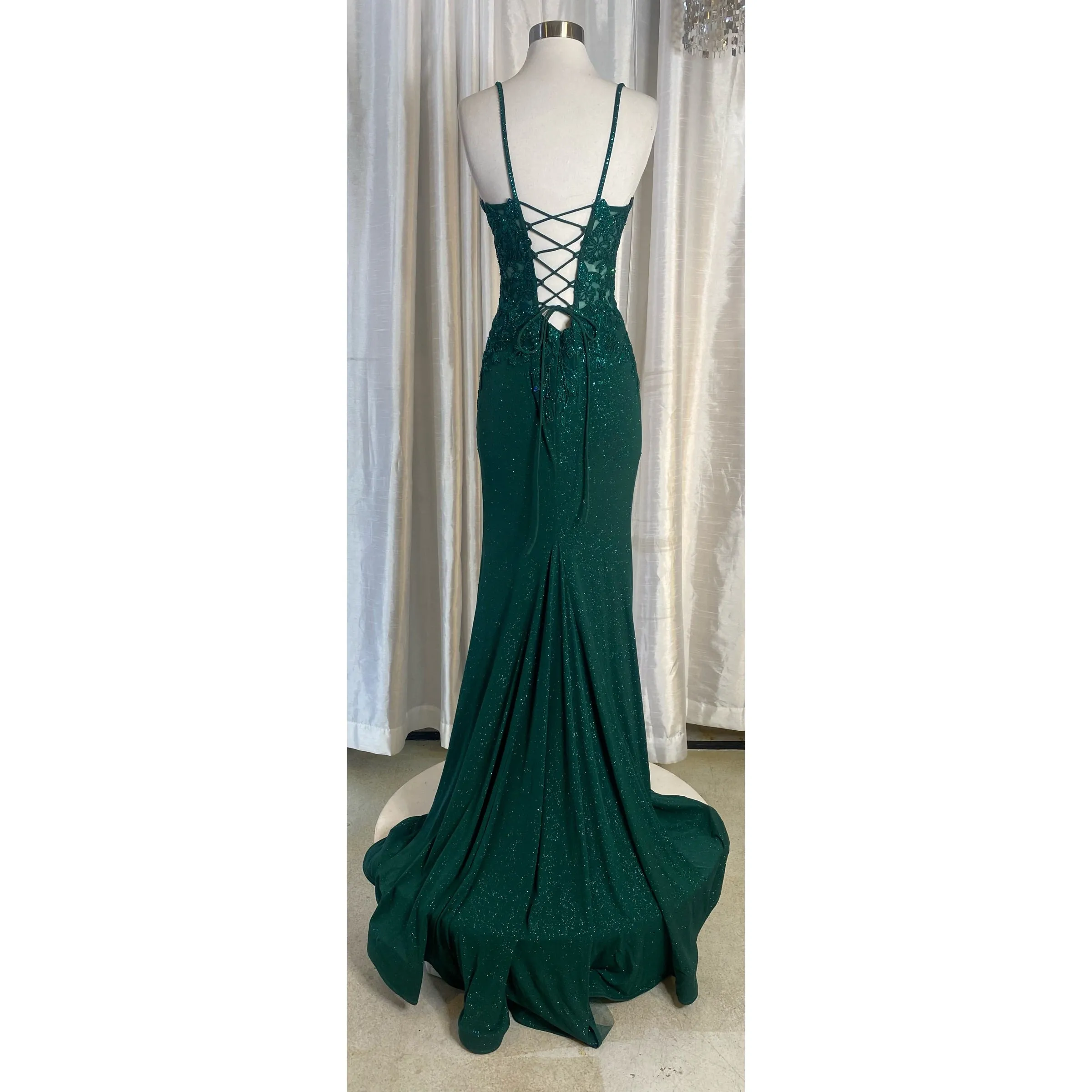 AMARRA Style 87258 Long Gown Green Size 2