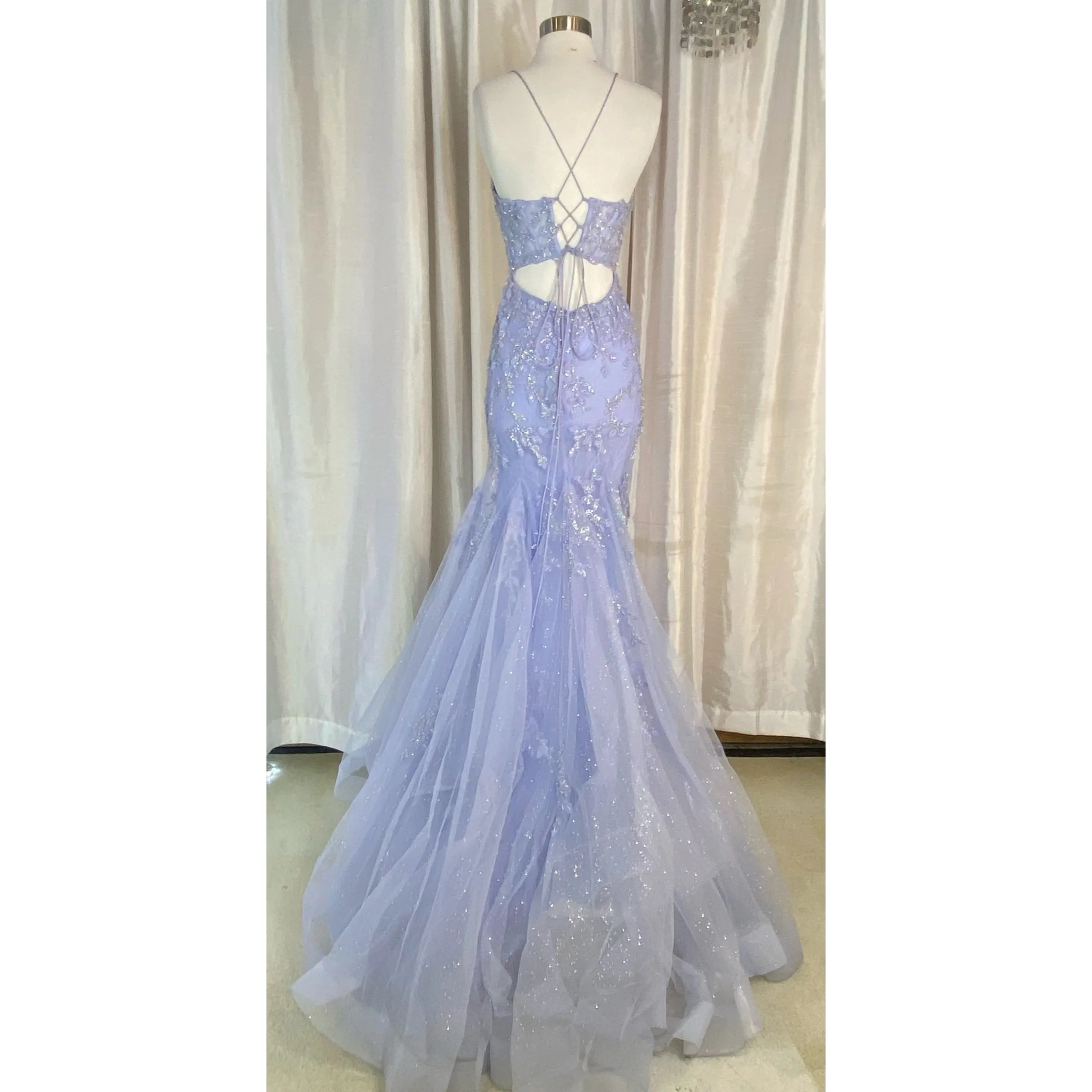 AMARRA Style 88521 Long Gown Periwinkle Size 0