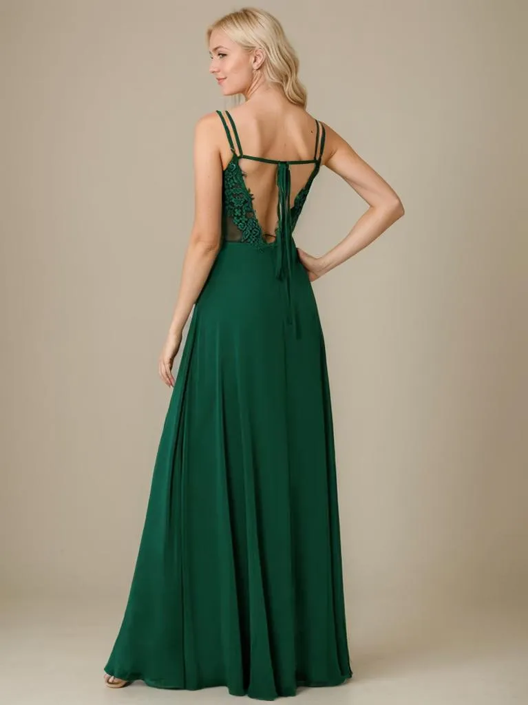 Aminata plus size bridesmaid or ball gown with lace up back