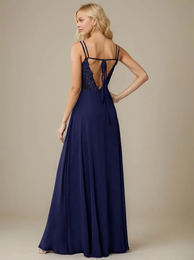 Aminata plus size bridesmaid or ball gown with lace up back