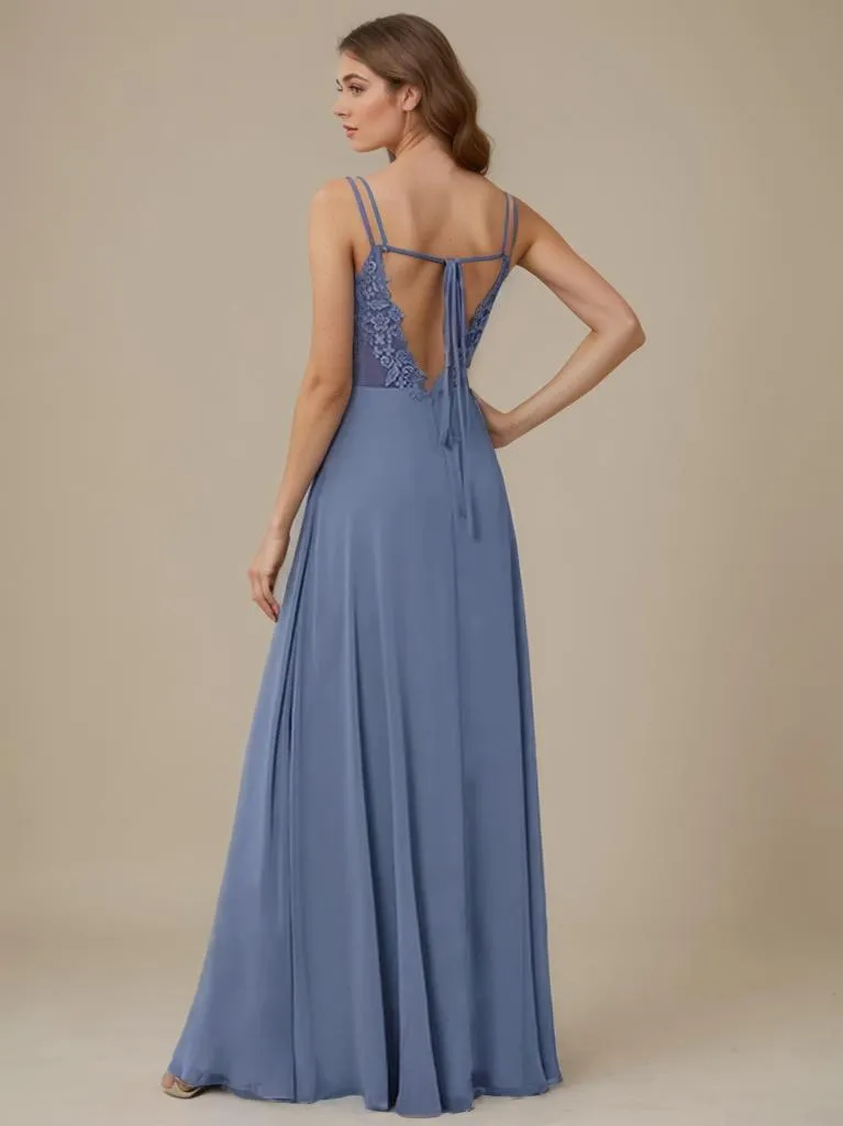 Aminata plus size bridesmaid or ball gown with lace up back