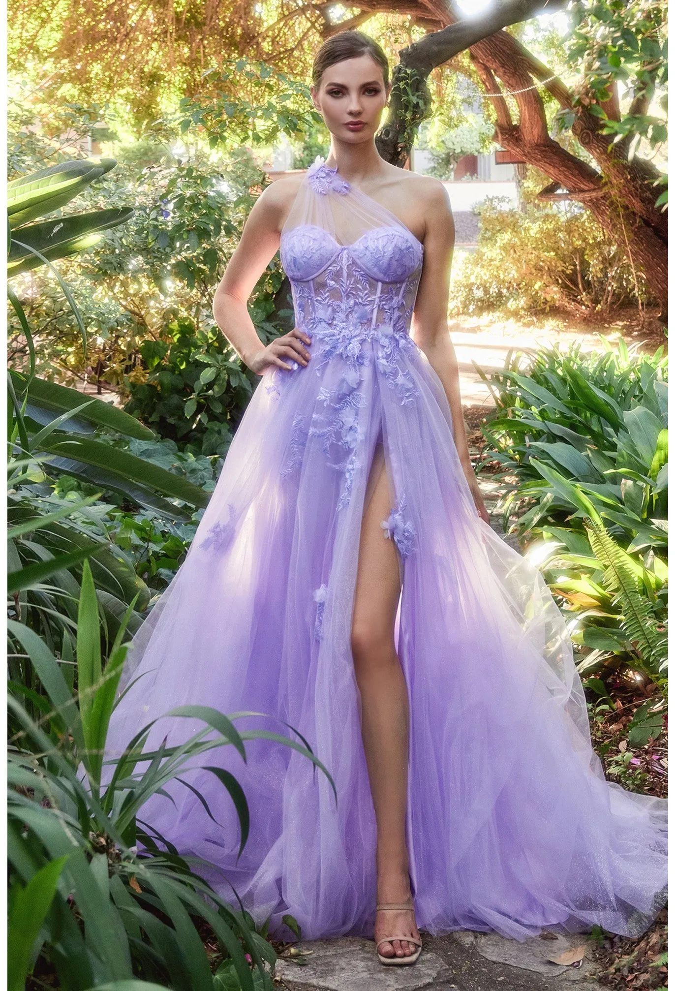 ANDREA & LEO A1053 LEILA ONE SHOULDER GOWN