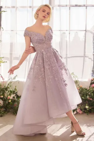Andrea & Leo A1454 Dress Lavender Story High Low Hem Gown