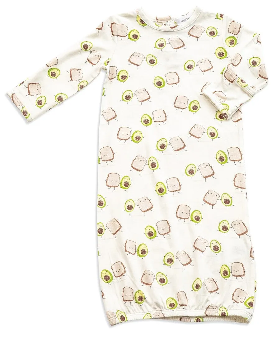 Angel Dear Avo Toast Bamboo Crew Neck Gown