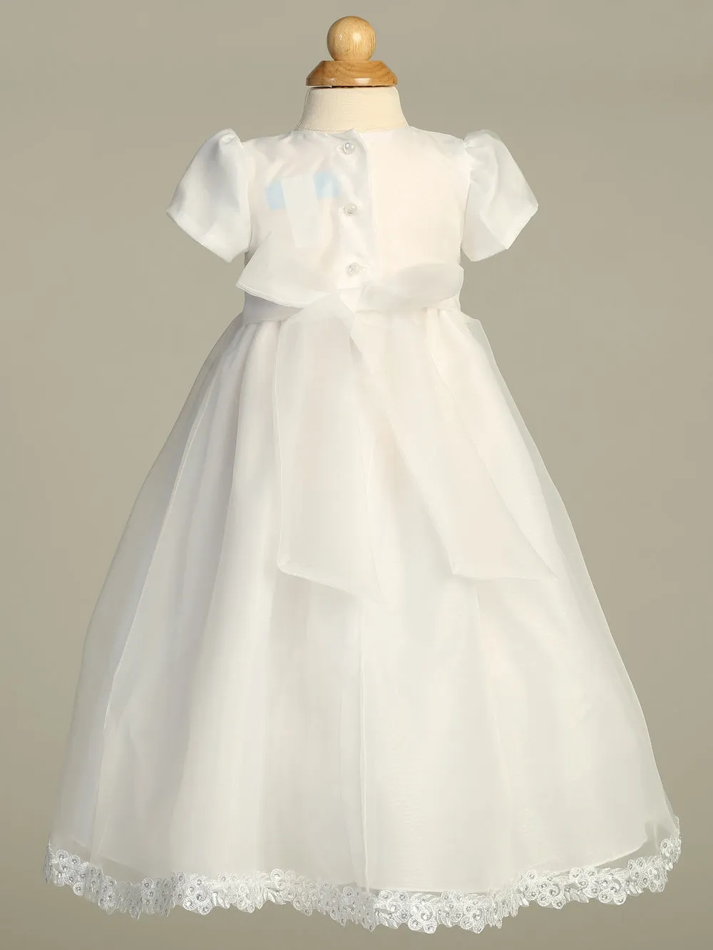 Audrey Organza Gown with Corded Trims & Sequins