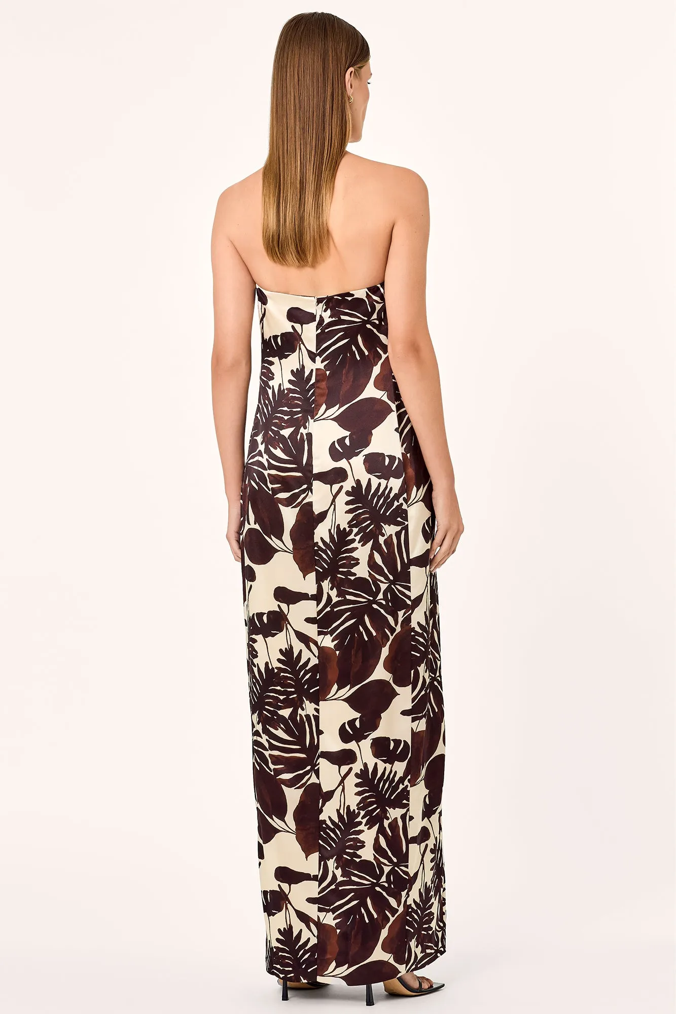 Axelie Strapless Gown - Dark Chocolate Segovia