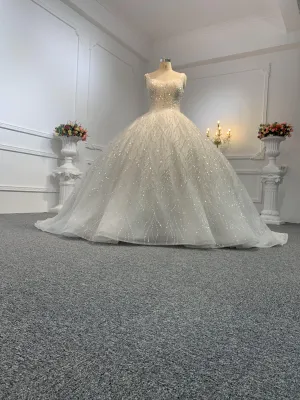 B213# Wedding Dresses New White/Ivory Beadding Wedding Dress Bridal Gown
