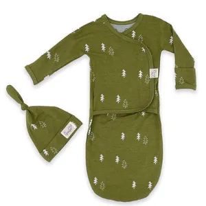 Baby Bag Gown Set - Pine
