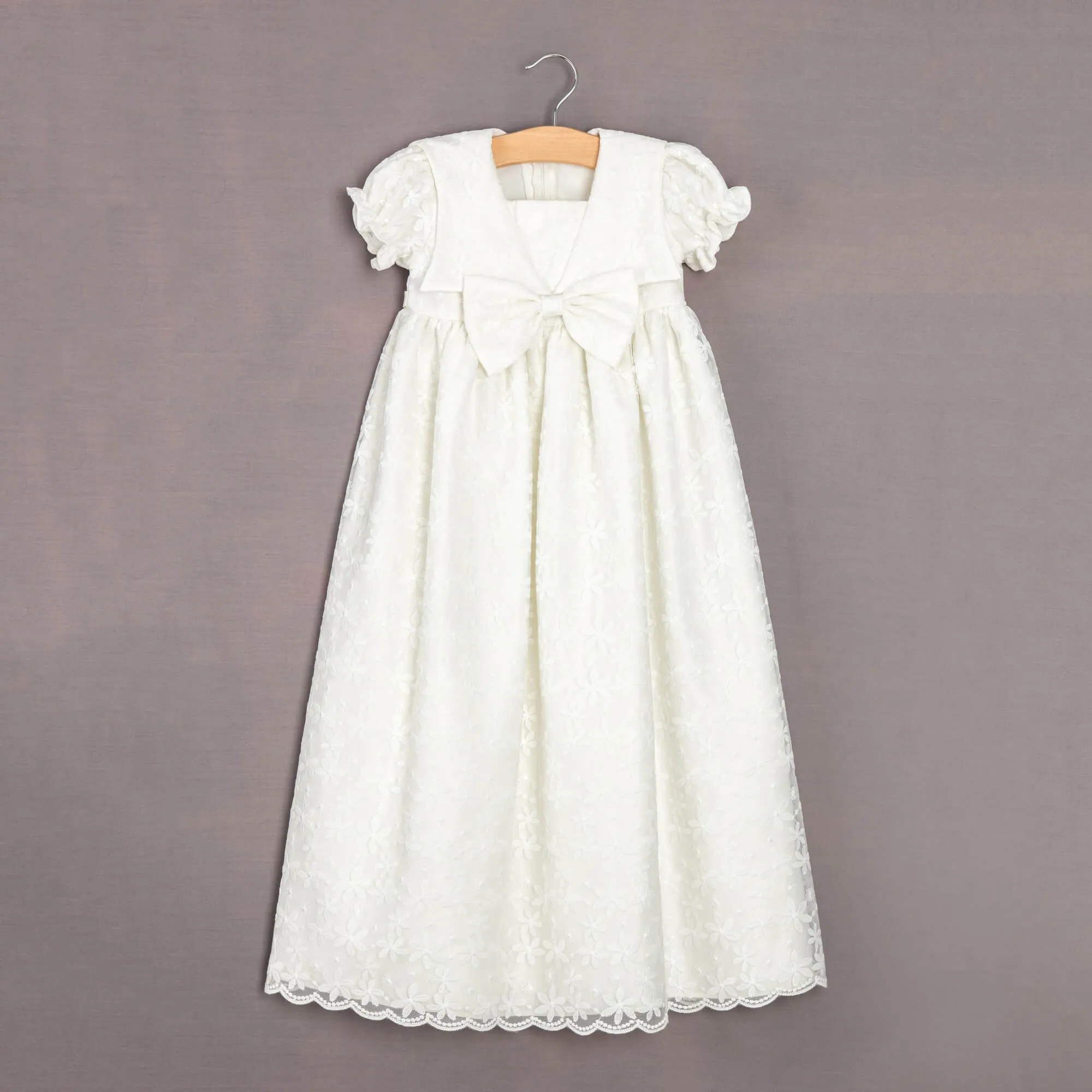 Baby Princess Charlotte Christening Gown and Bonnet - Ivory