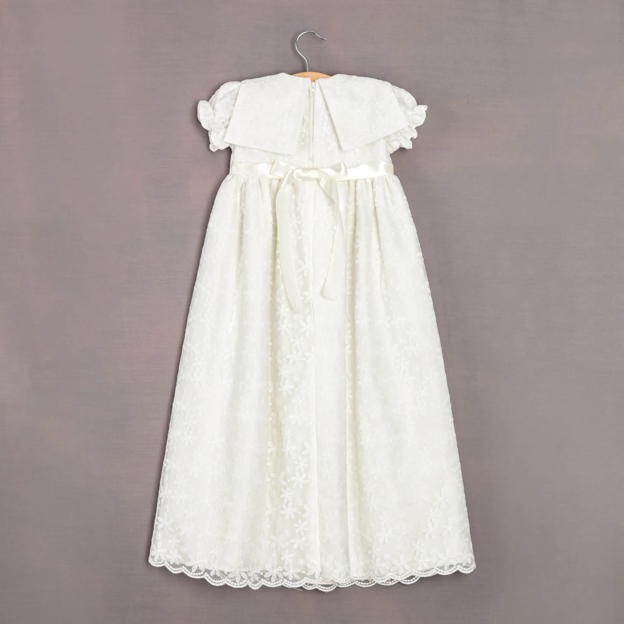 Baby Princess Charlotte Christening Gown and Bonnet - Ivory