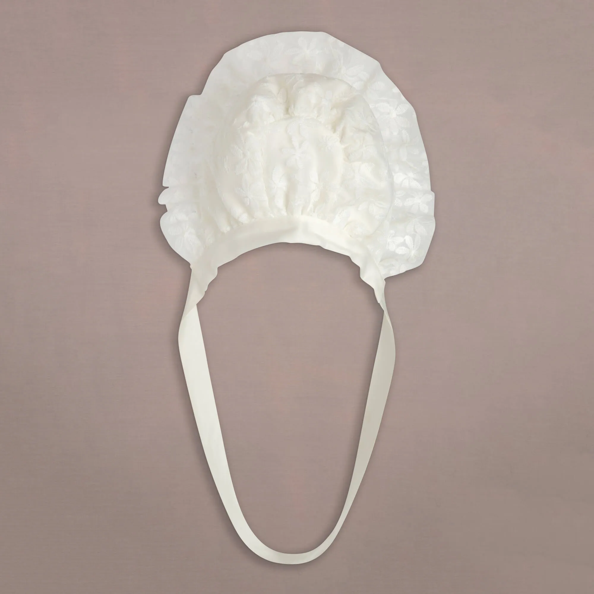 Baby Princess Charlotte Christening Gown and Bonnet - Ivory