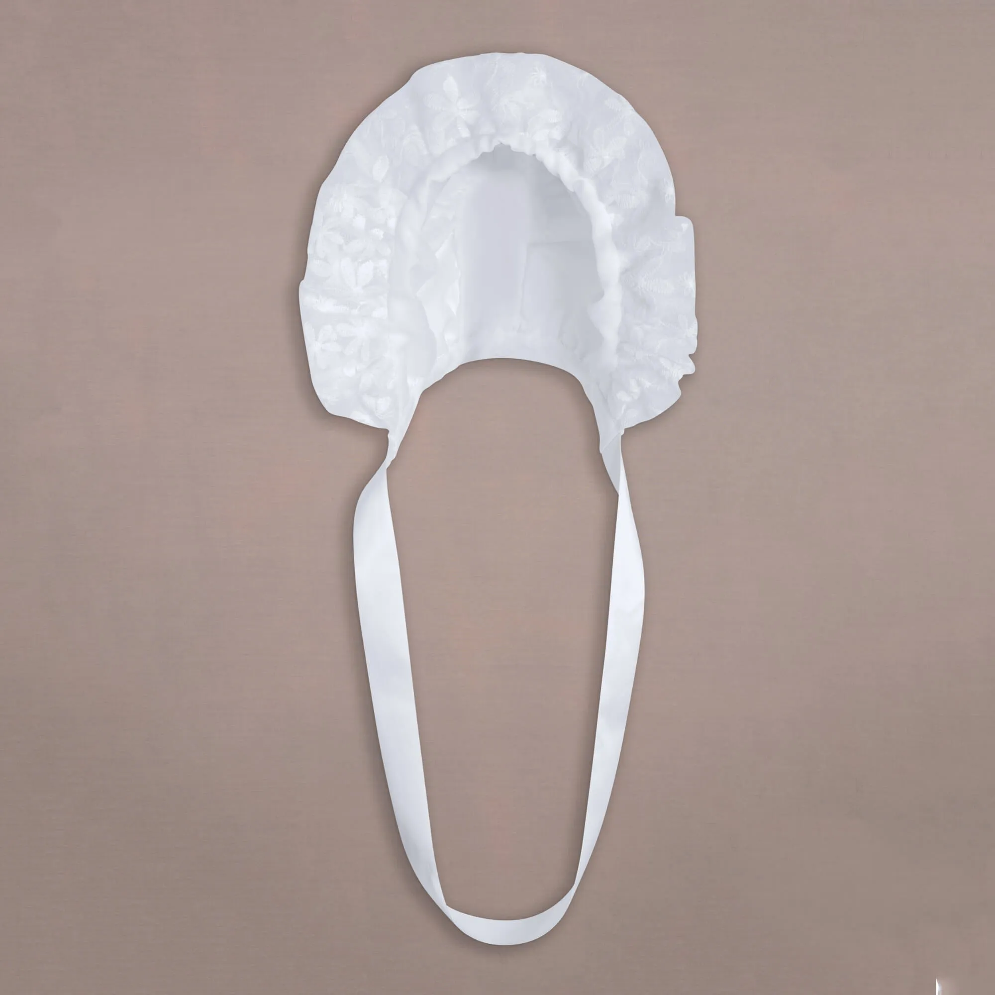 Baby Princess Charlotte Christening Gown and Bonnet - White