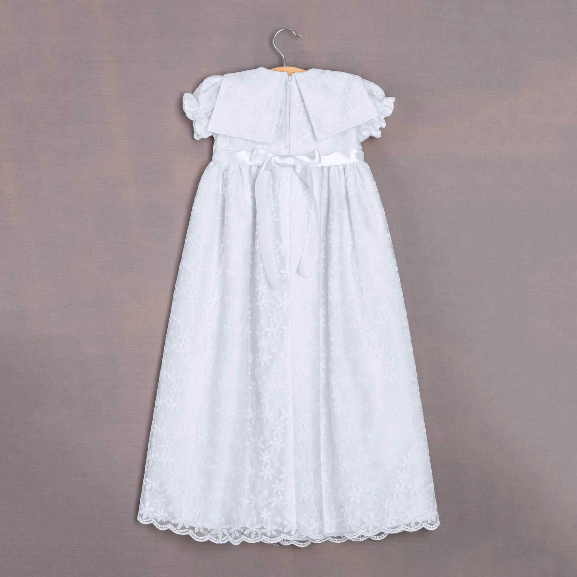 Baby Princess Charlotte Christening Gown and Bonnet - White