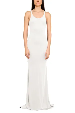Backless Gown with Train Detail