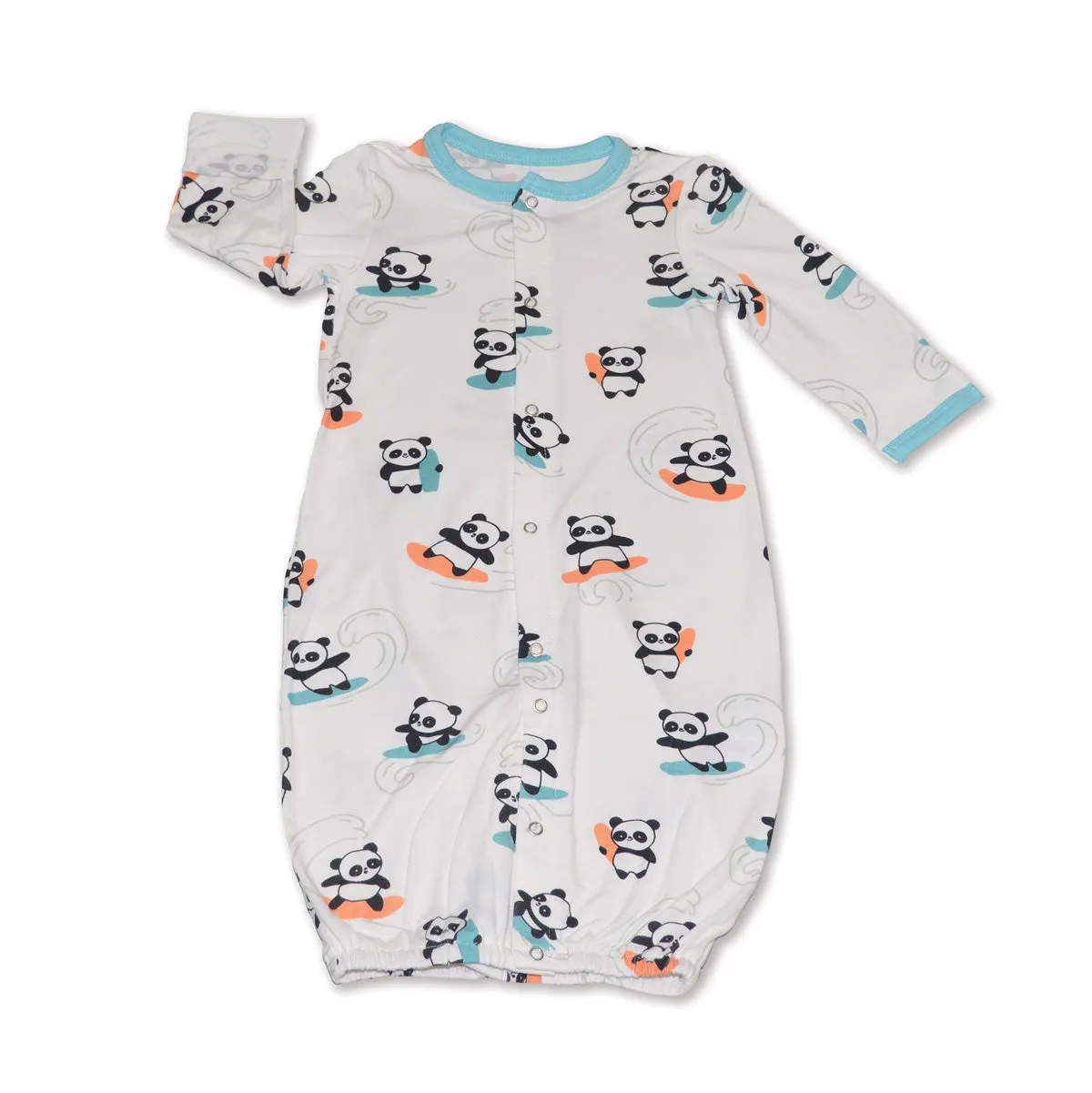 Bamboo Converter Gown (Surfs Up Panda Print)