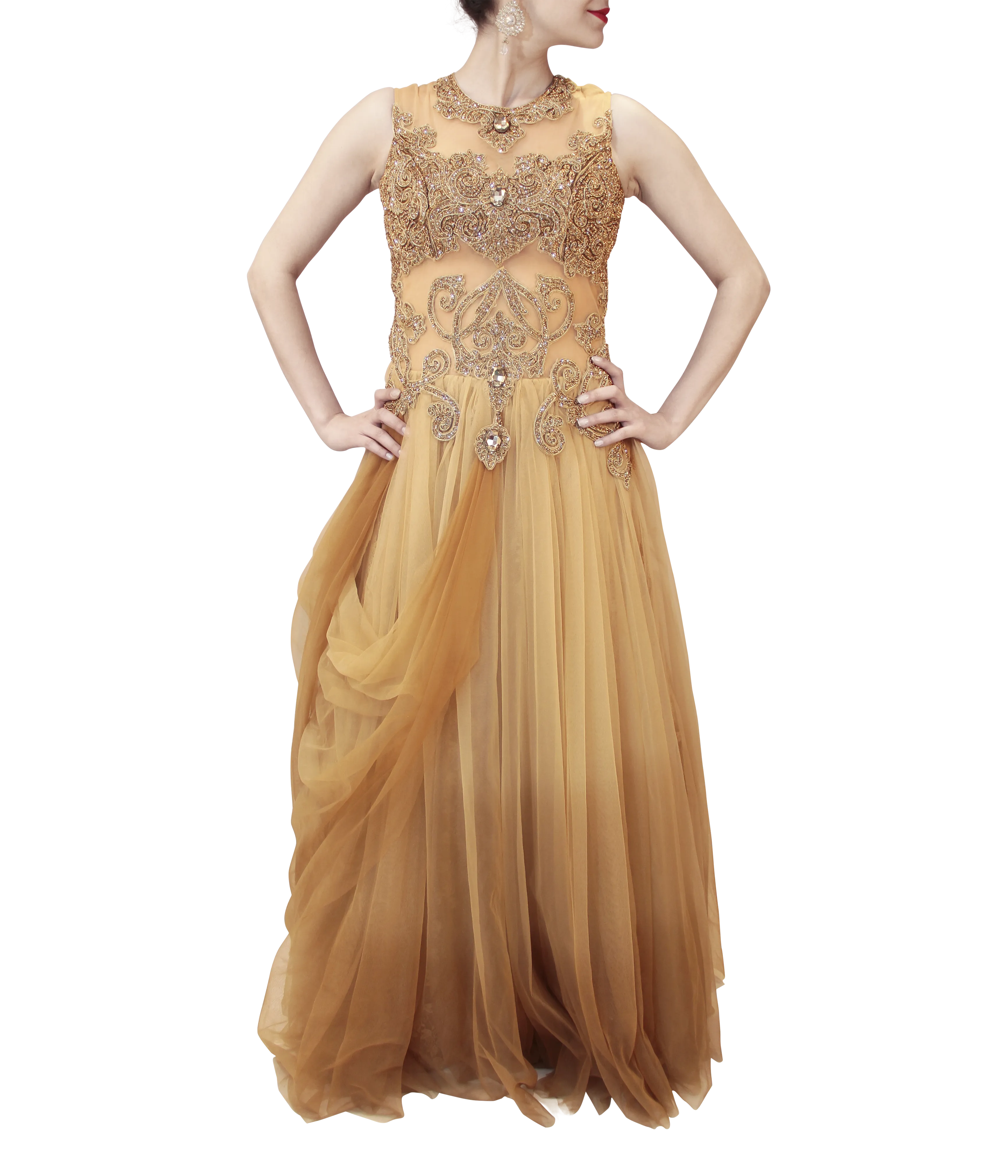 BEIGE GOWN