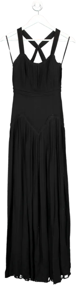 Black Burberry Prorsum Evening Long Dress UK 8