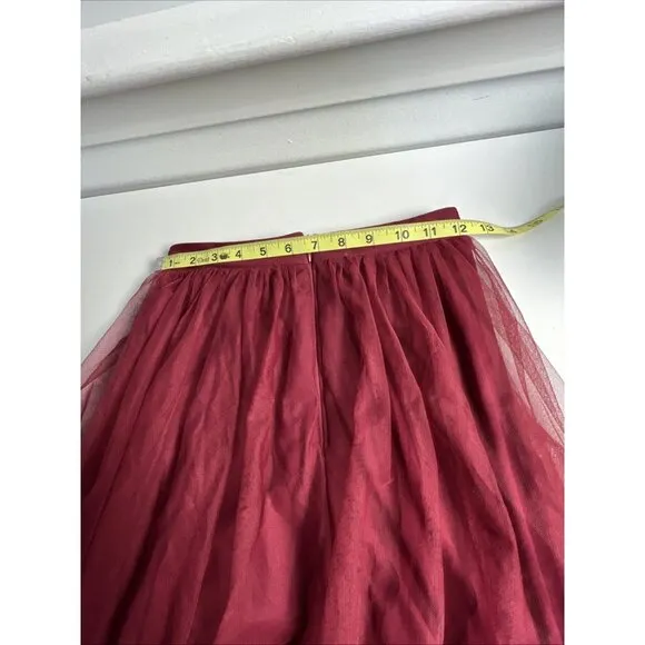 Blondie Nites By Stacy Sklar Juniors Sz 1 Mesh Ball Gown  Wedding Maxi Skirt