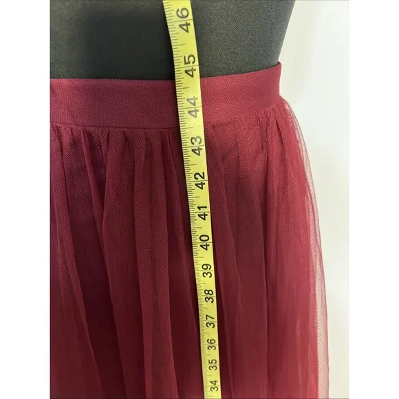 Blondie Nites By Stacy Sklar Juniors Sz 1 Mesh Ball Gown  Wedding Maxi Skirt