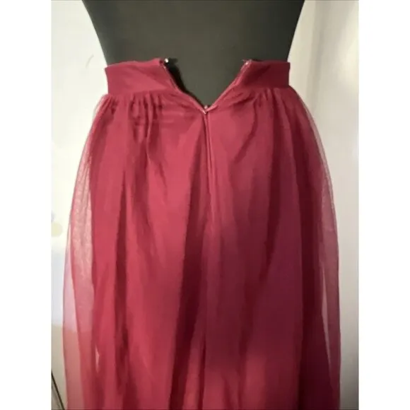 Blondie Nites By Stacy Sklar Juniors Sz 1 Mesh Ball Gown  Wedding Maxi Skirt