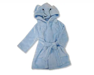 Blue Elephant Hood Dressing Gown
