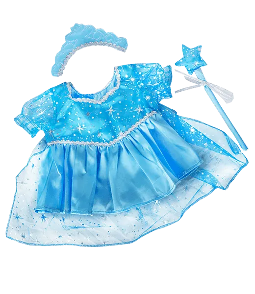 Blue Princess Gown w/Tiara & Wand Gift Set