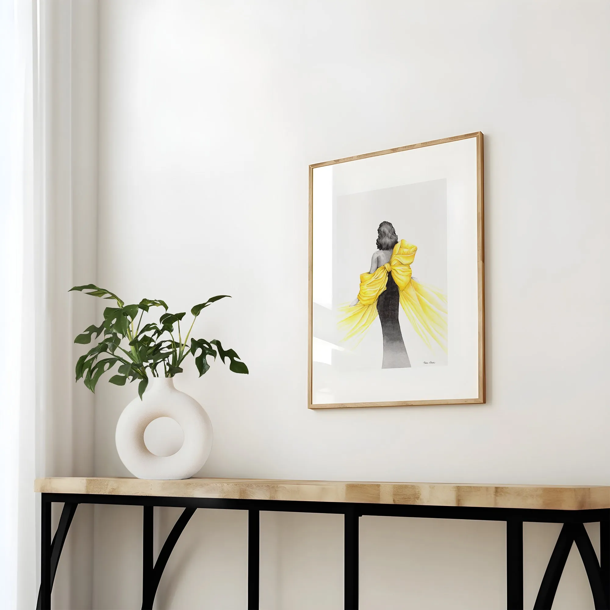 Bring Your Own Sunshine Fashion Illustration Watercolor Art Print