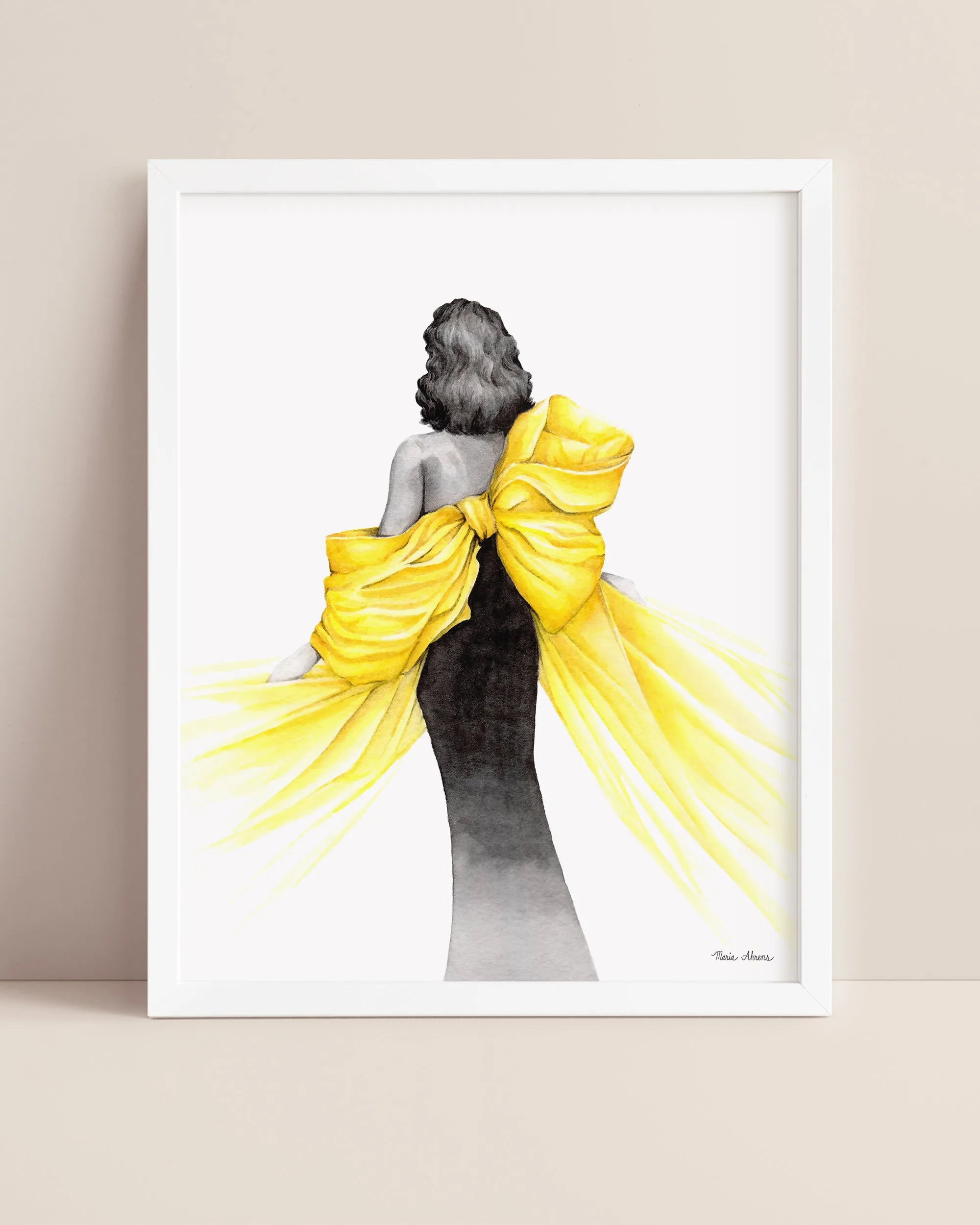 Bring Your Own Sunshine Fashion Illustration Watercolor Art Print