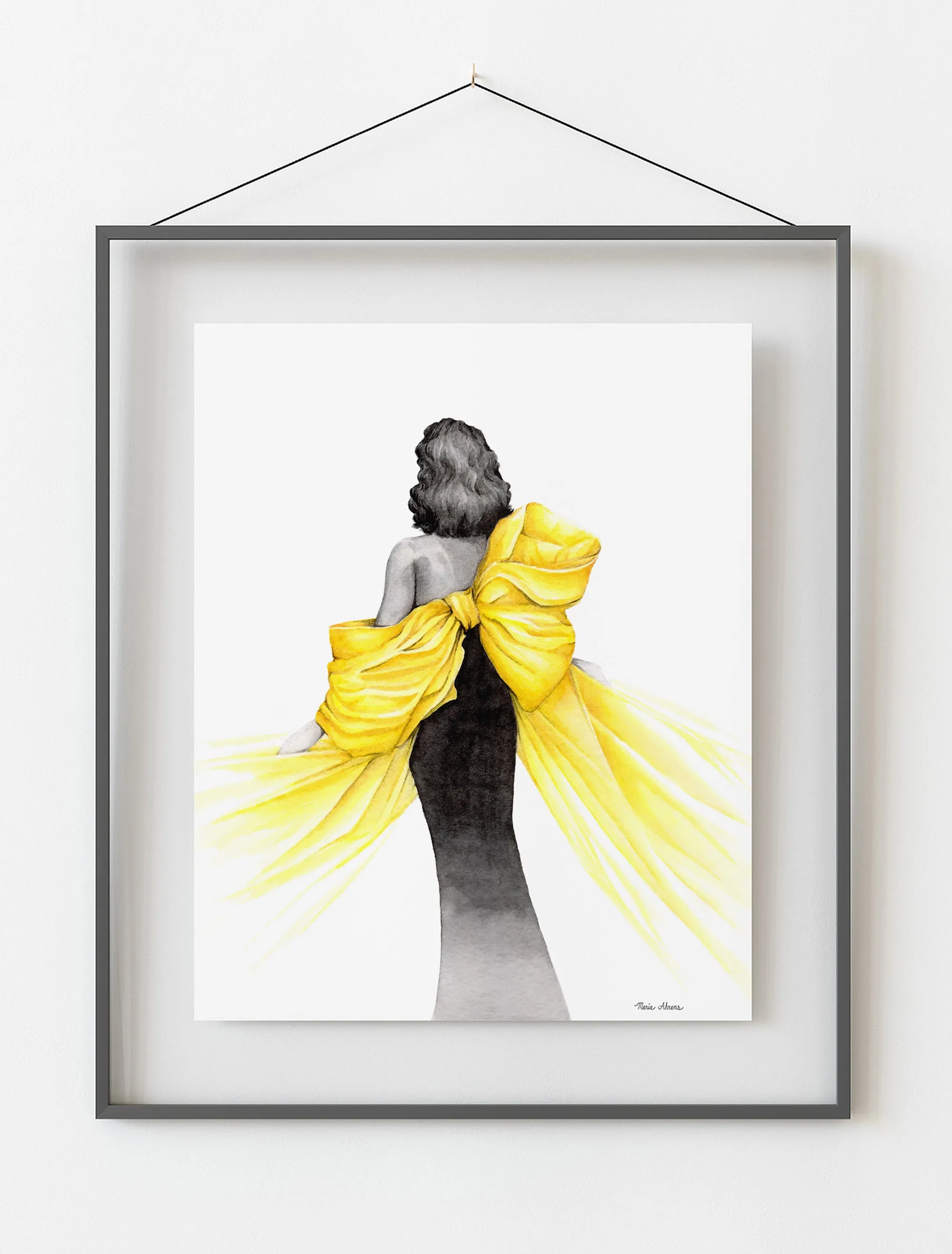 Bring Your Own Sunshine Fashion Illustration Watercolor Art Print