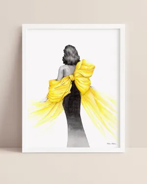 Bring Your Own Sunshine Fashion Illustration Watercolor Art Print
