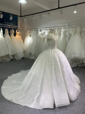 BYG high quality sequin wedding gown
