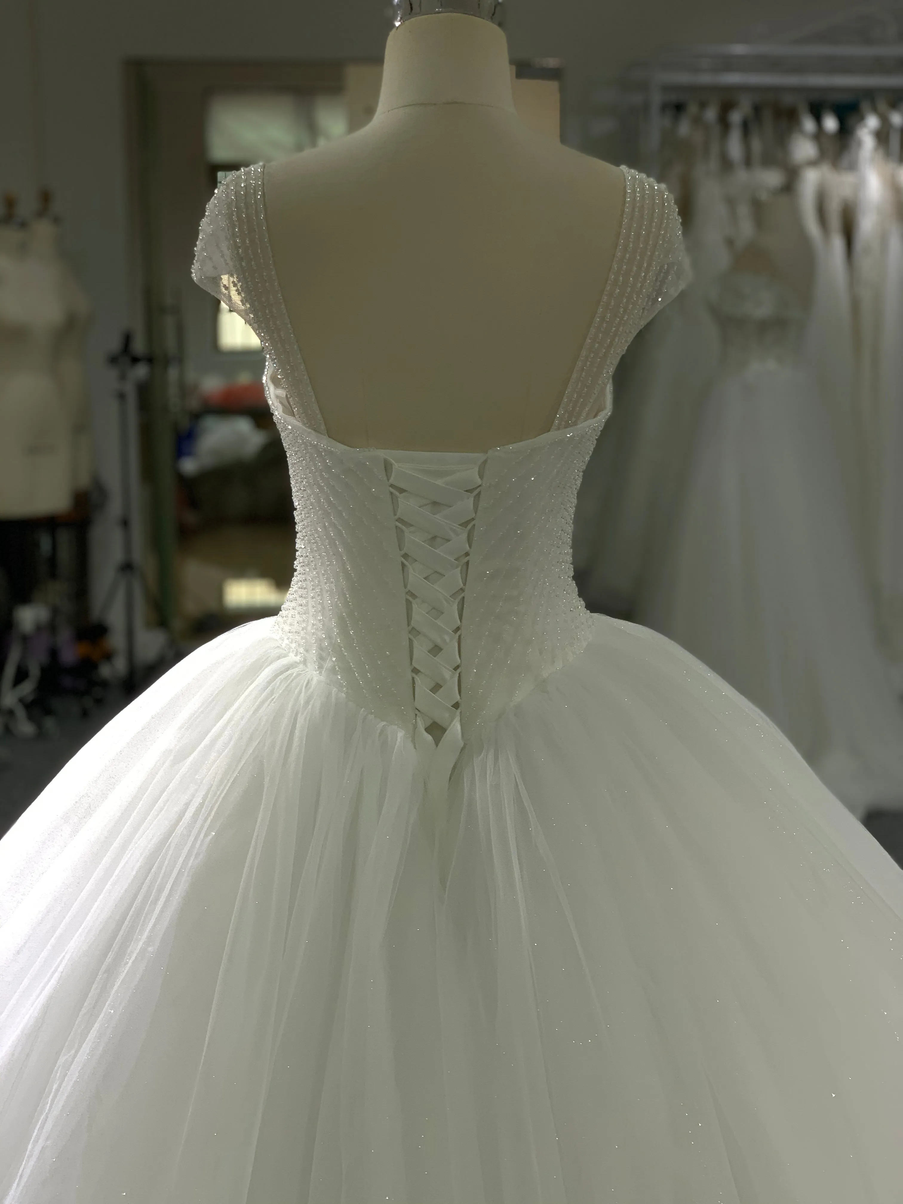 BYG new fashion design stunning wedding dress