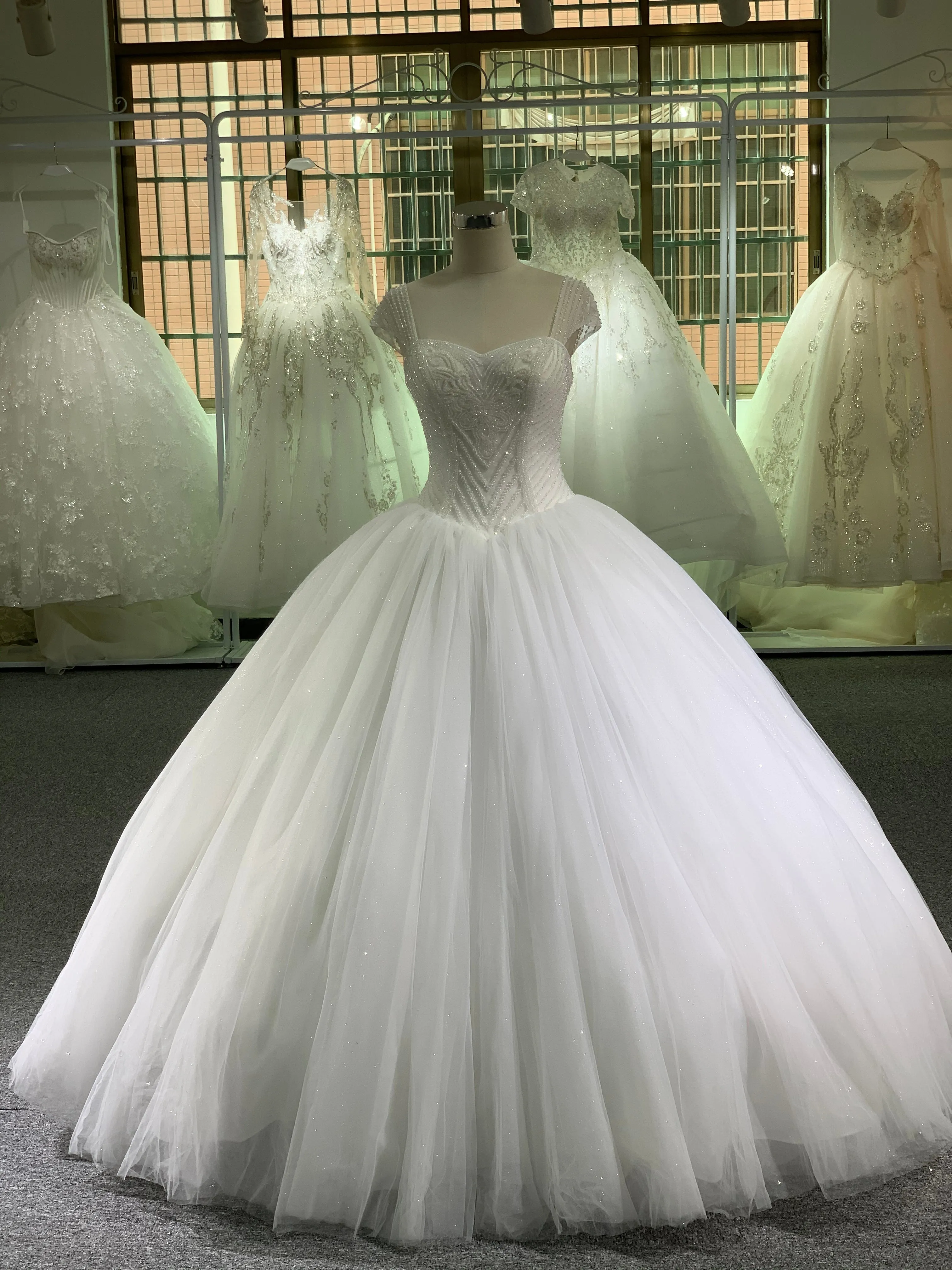 BYG new fashion design stunning wedding dress