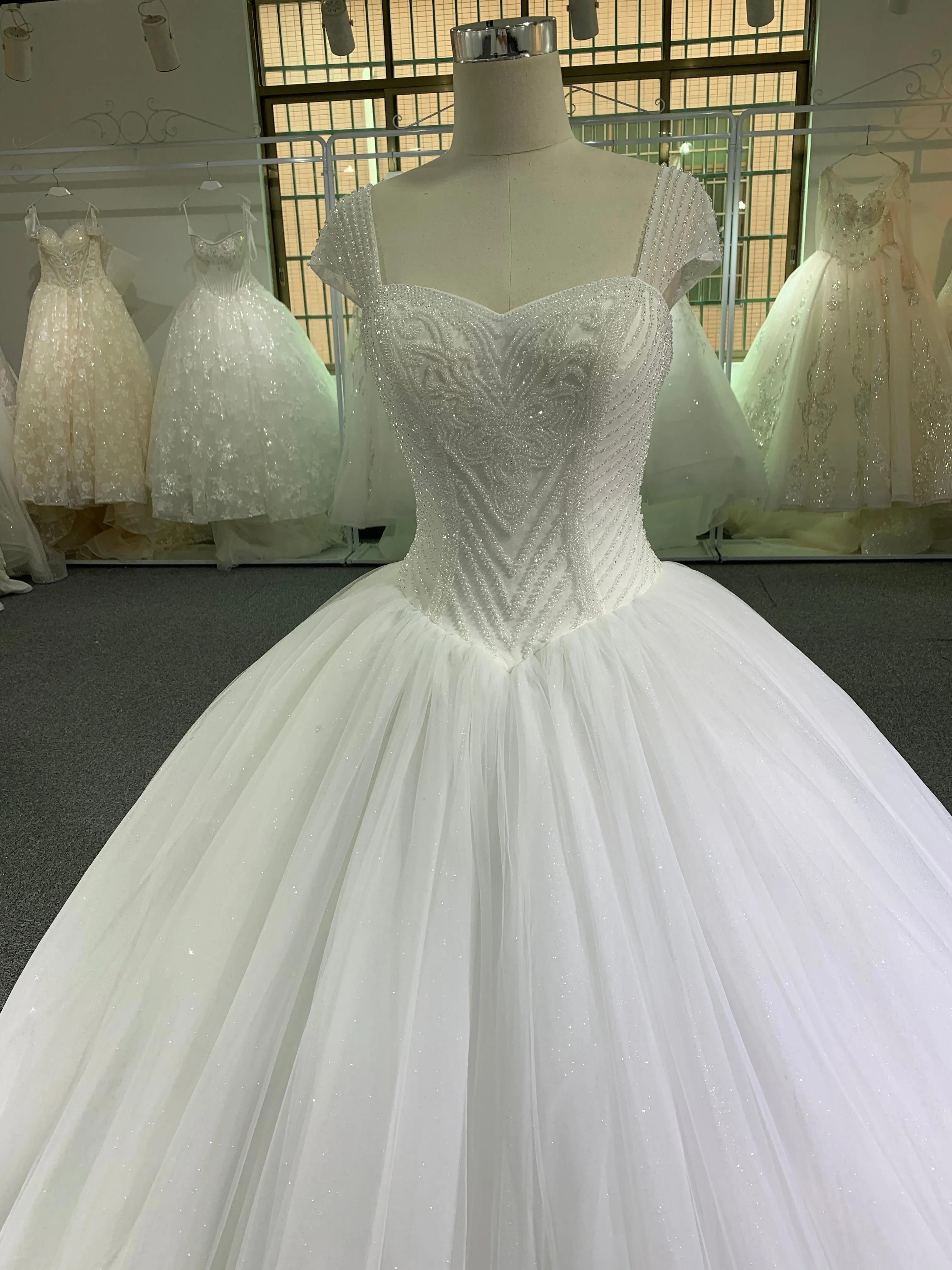 BYG new fashion design stunning wedding dress