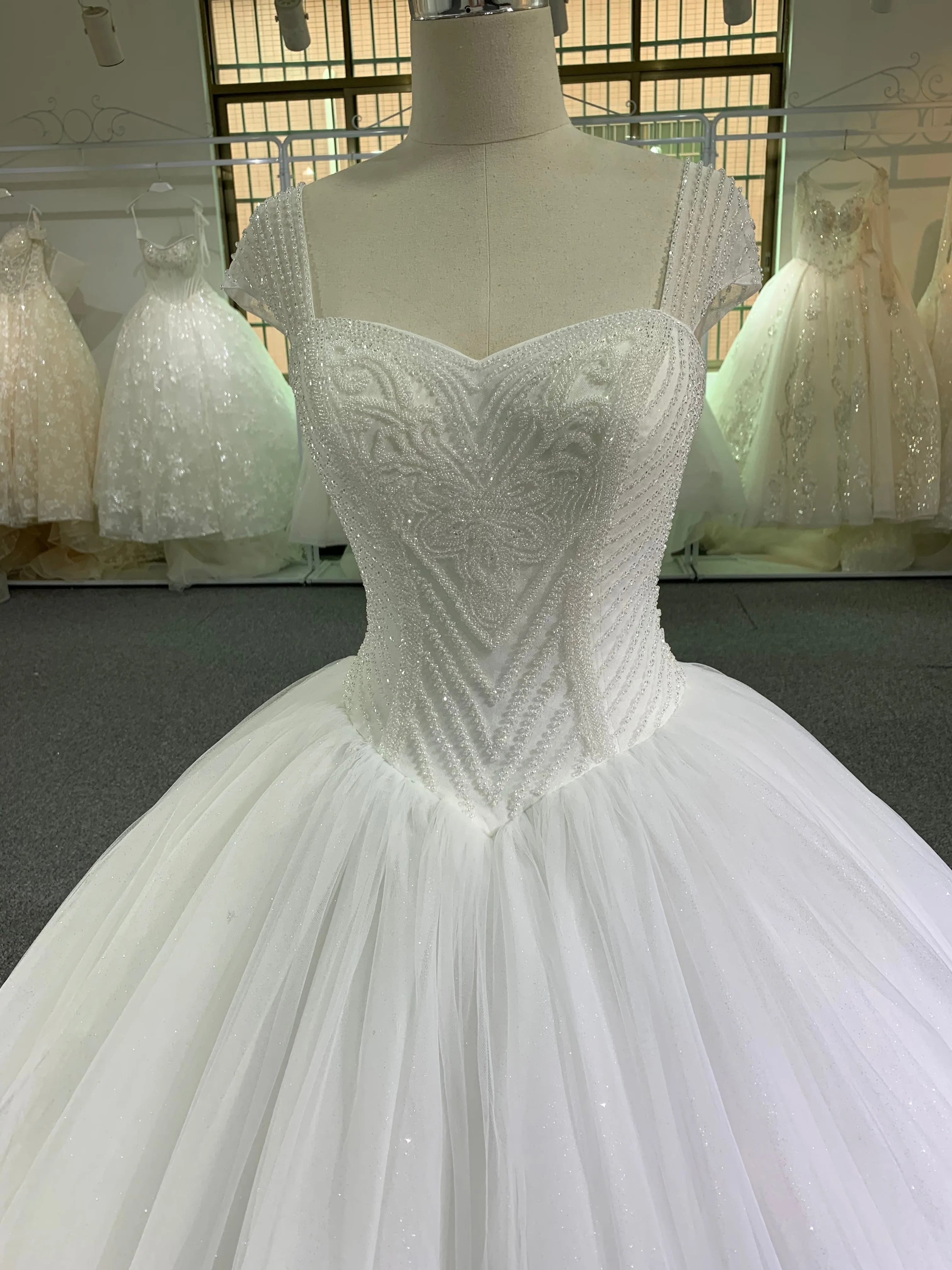 BYG new fashion design stunning wedding dress