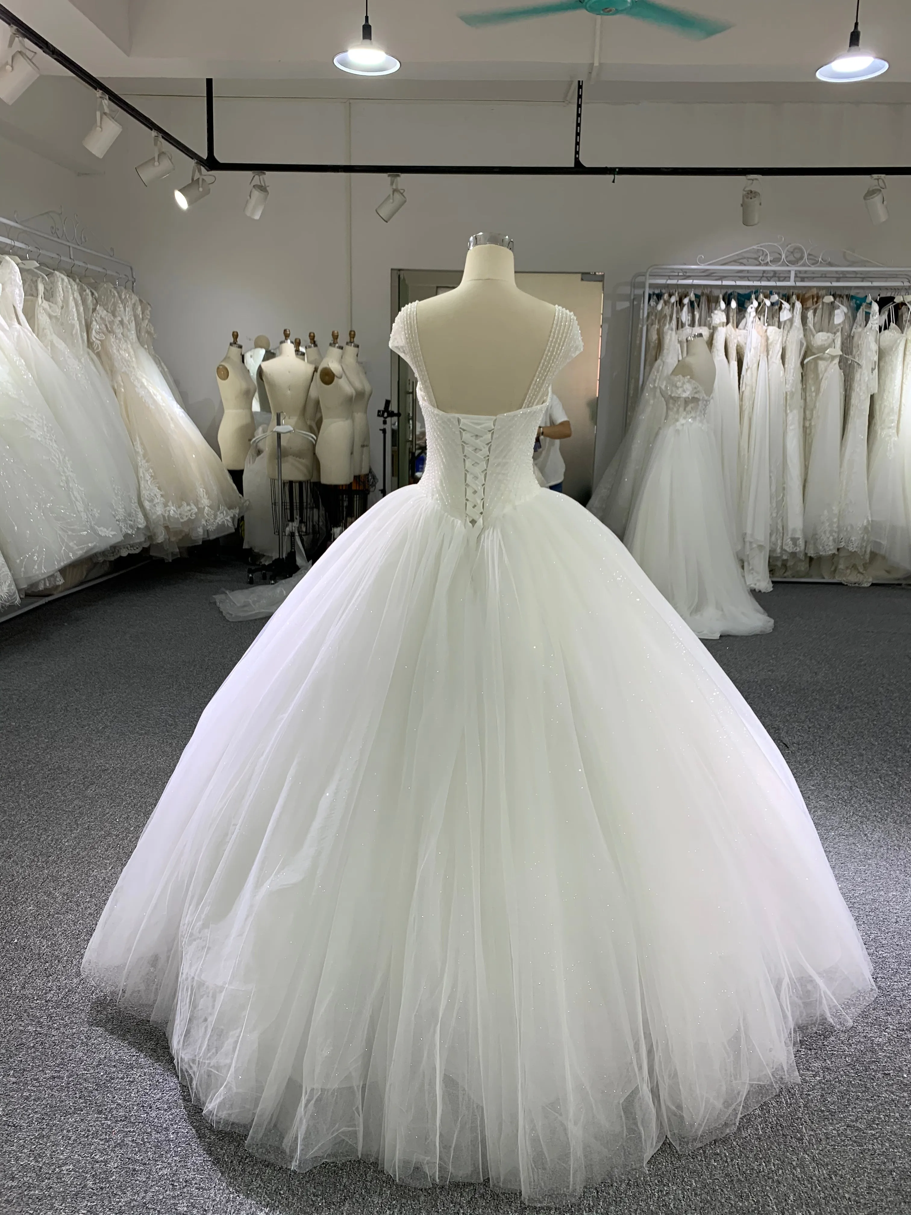 BYG new fashion design stunning wedding dress