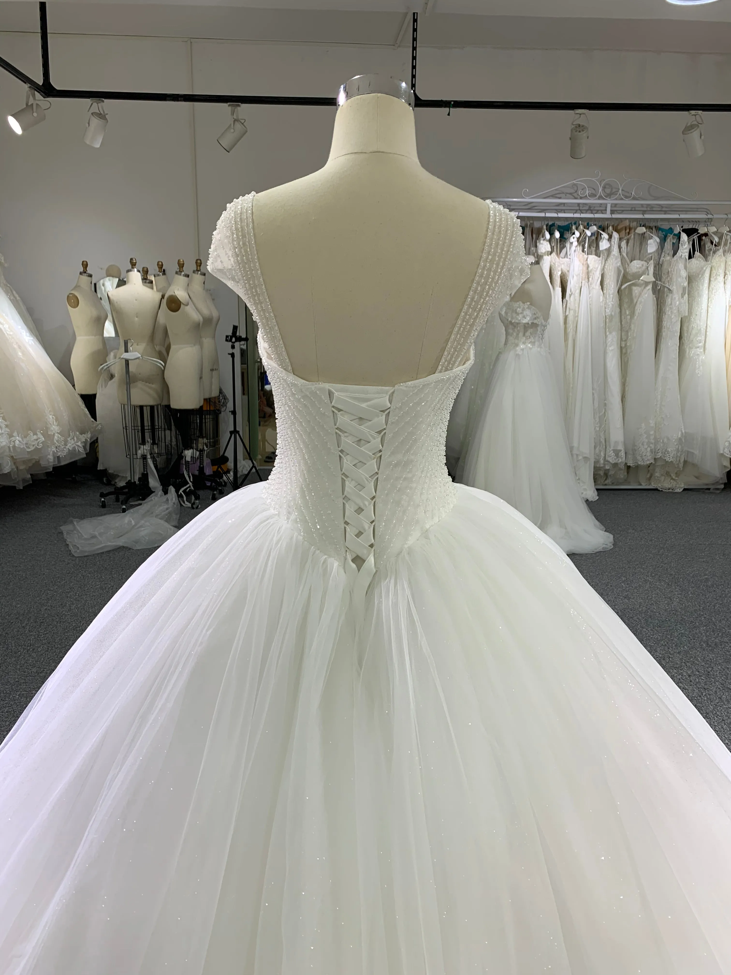 BYG new fashion design stunning wedding dress