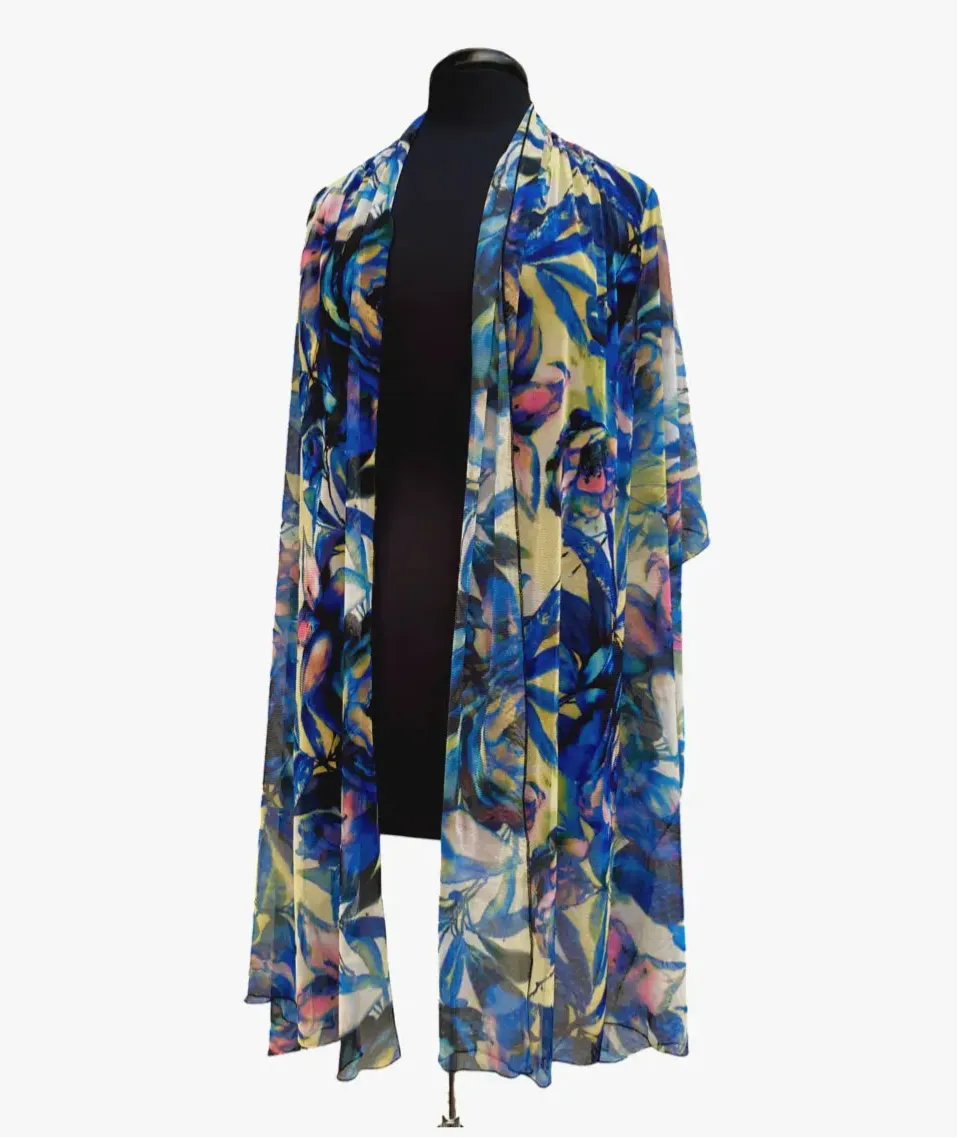 CAMILLE Long And Wide Sheer Shawl Stole Wrap Cover