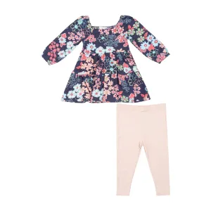Cap Sleeve Dress & Legging - Japonisme Floral