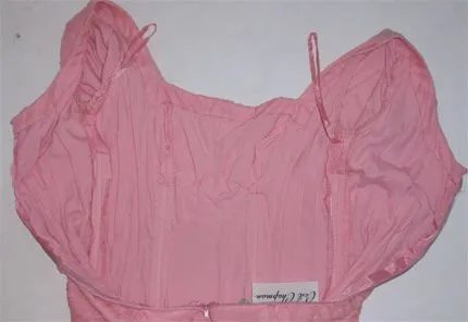 CEIL CHAPMAN 1960s Pink Chiffon Draped Pin Tucked Bodice Cocktail Dress